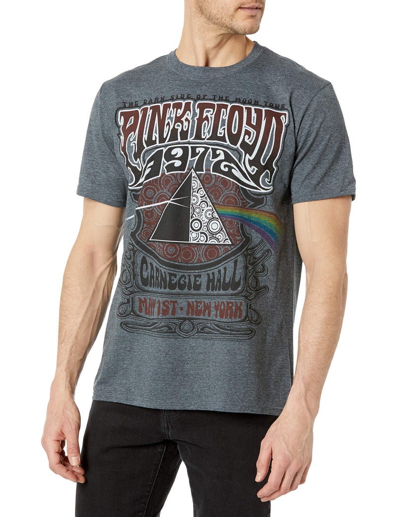 Liquid Blue Men's Pink Floyd Carnegie Hall T-Shirt, Grey, X-Large - Image 1